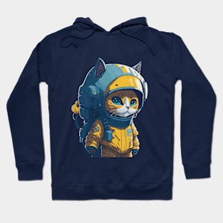 Cat Astronaut Space Astronaut Costume Hoodie